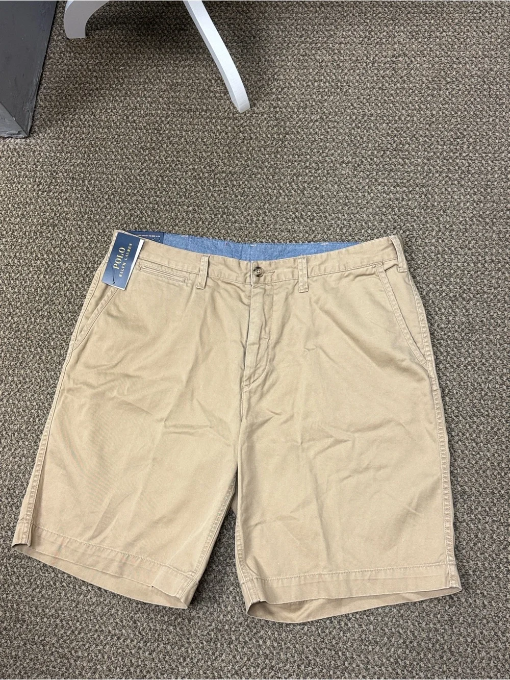 NWT Polo Ralph Lauren Relaxed Fit 10” Khaki Chino Shorts 38